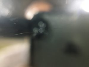 Nboxフロントガラスのヒビ割れ修理