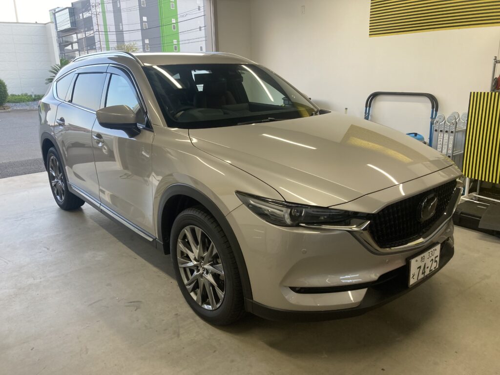CX8リアドアのデントリペア