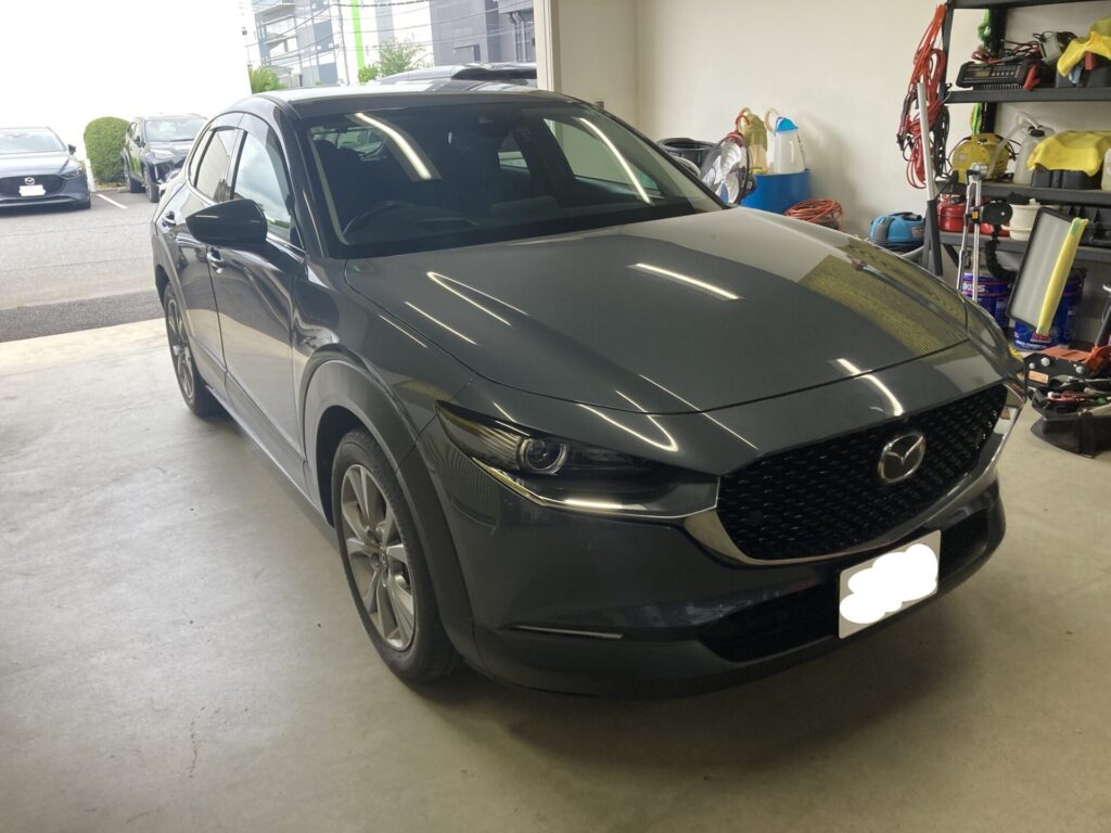 CX30リアドアのデントリペア