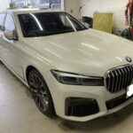 BMW７シリーズ助手席ヘコミのデントリペア