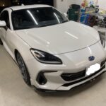 BRZボンネットのヘコミのデントリペア