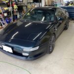 MR2右クオーターパネルのヘコミをデントリペア