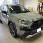 RAV4助手席ドアのデントリペア