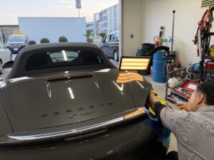 ボクスター雹害デントリペア