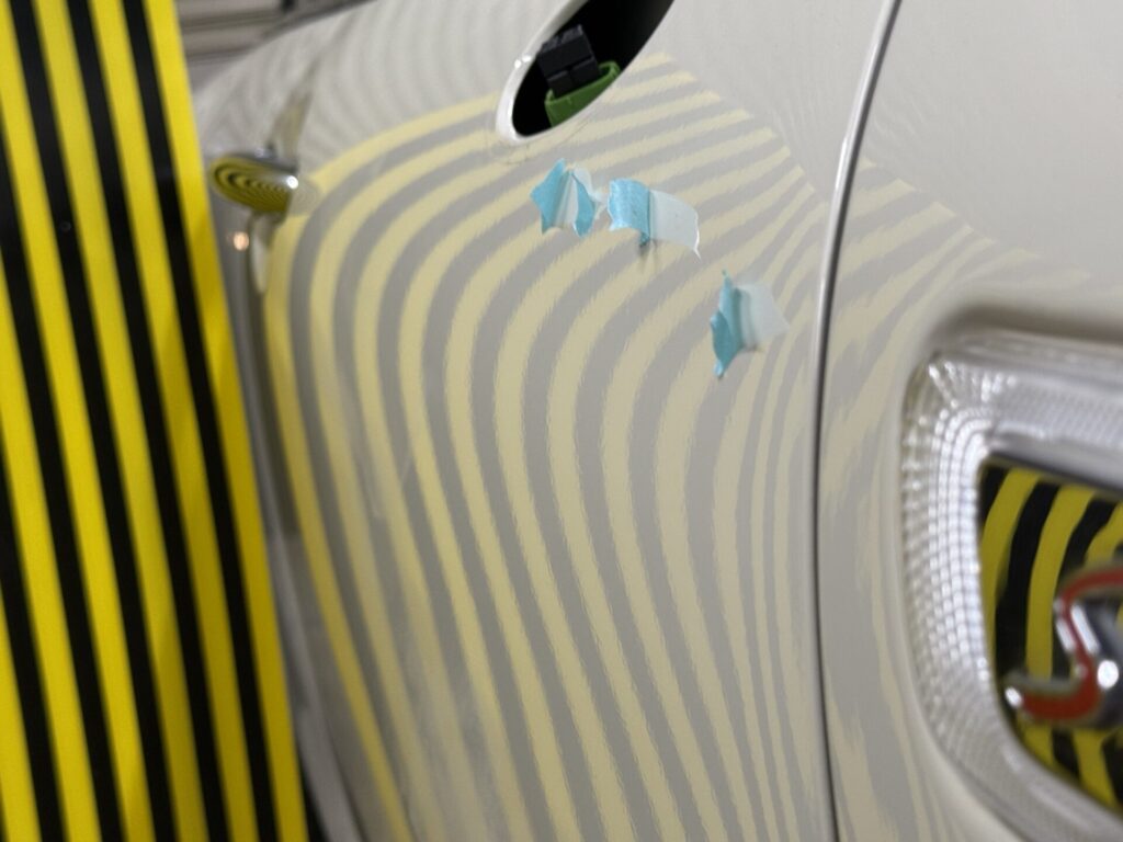 MINIクラブマンドアのヘコミをデントリペア