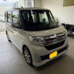 タントの飛び石によるフロントガラスのヒビをウインドリペアで修理