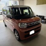 スペーシア運転席のドアのヘコミをデントリペア