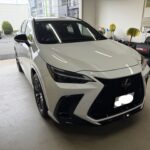 レクサスNXアルミボンネットのヘコミをデントリペア