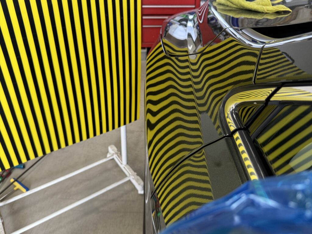 レクサスRXフロントフェンダーのヘコミをデントリペア