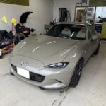 ロードスターのクオーターパネルのヘコミをデントリペア