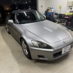 S2000のフロントガラスの飛び石ヒビをウインドリペア