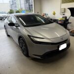 プリウスのドアパンチのヘコミをデントリぺで修理