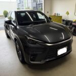 レクサスLBX助手席ドアパンチのヘコミをデントリペア