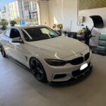 BMW4シリーズフロントフェンダーのヘコミをデントリペア