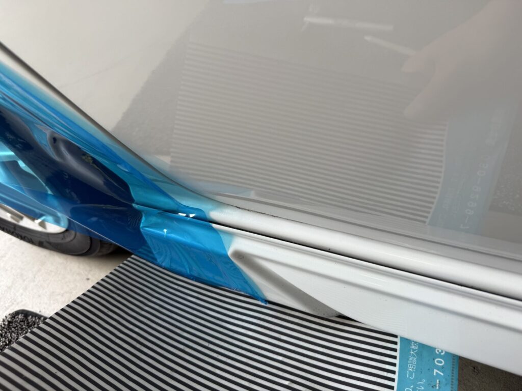 NBOXスライドドアのヘコミをデントリペア