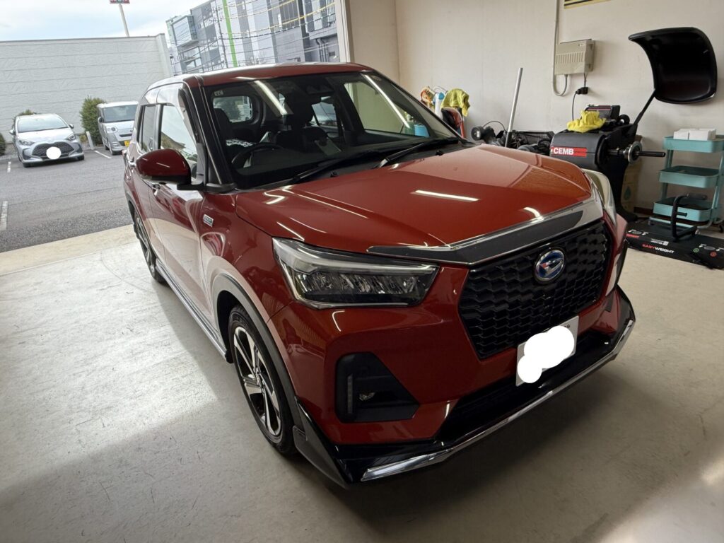 ダイハツロッキーのフロントガラスのウインドリペア