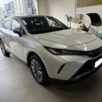 ハリアーのフロントフェンダーのヘコミをデントリペアで修理