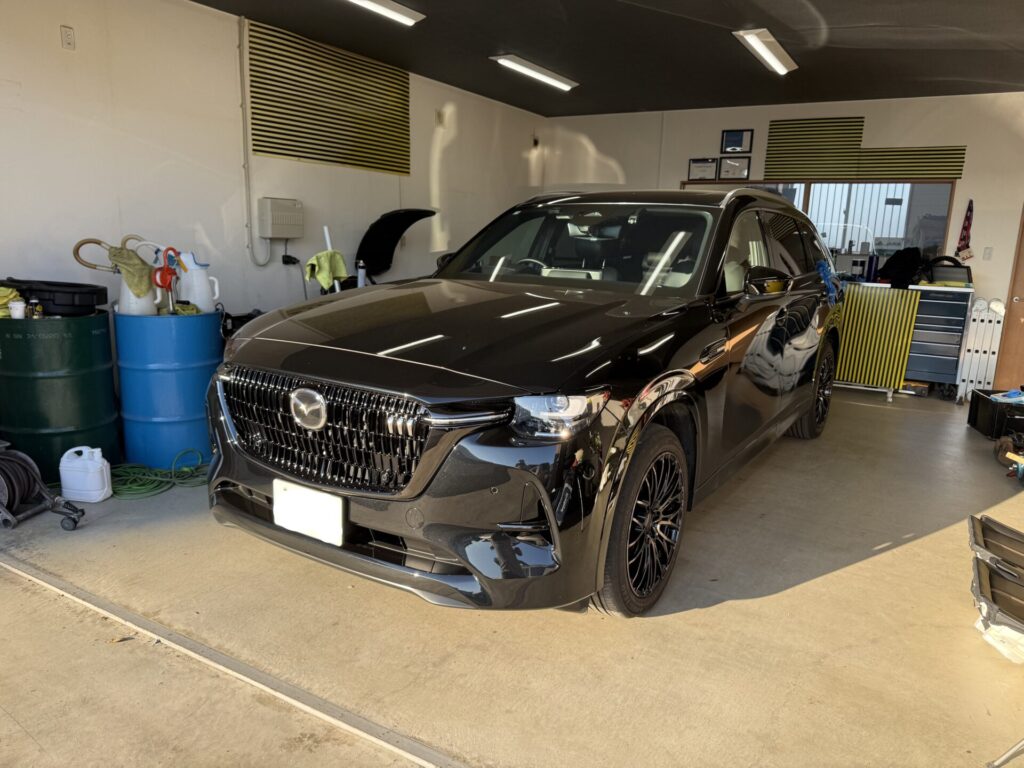 CX80クオーターパネルのヘコミをデントリペア