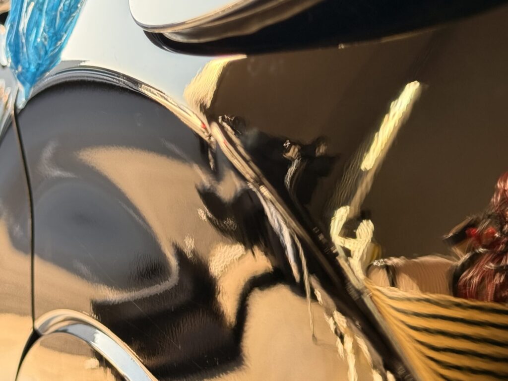 CX80クオーターパネルのヘコミをデントリペア