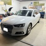 アウディA4アバントのクオーターのヘコミをデントリペア