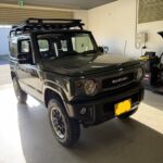 ジムニーのフロントフェンダーのヘコミをデントリペア