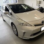 プリウスのドアパンチのヘコミをデントリペア