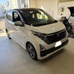 日産デイズ運転席ドアのヘコミをデントリペア