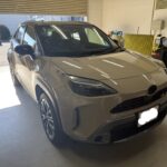 カローラクロスのリヤドアのヘコミをデントリペア