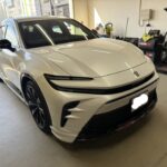 クラウンスポーツのフロントフェンダーのヘコミをデントリペア