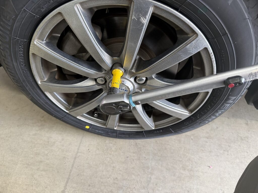 シエンタの持込タイヤ交換