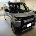 デリカミニのボンネットのヘコミをデントリペア