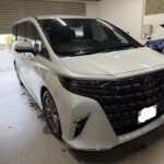 アルファードのスライドドアとクオーターをデントリペア