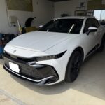 クラウンクロスオーバーのリヤドアのヘコミをデントリペア