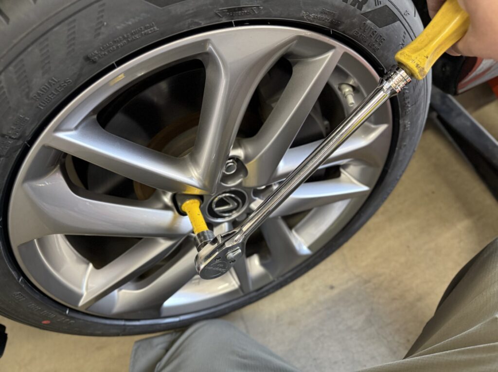 レクサスRXの持込タイヤ交換